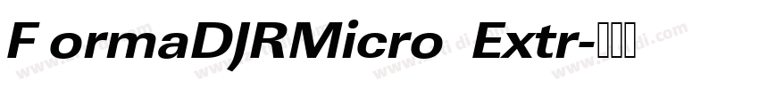F ormaDJRMicro  Extr字体转换